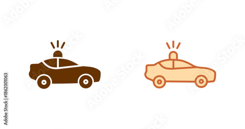 Police Car Vector Icon