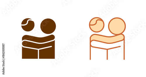 Hug Vector Icon