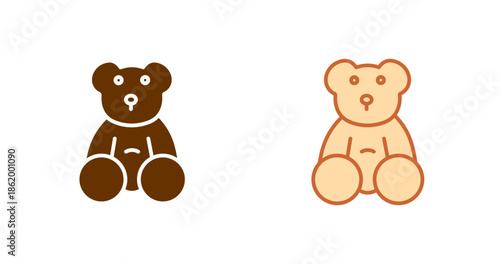 Teddy Bear Vector Icon