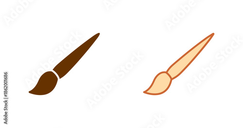 Art Brush Vector Icon