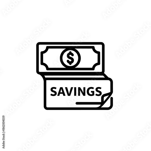 Financial Savings Concept Illustration for Personal Budget Management