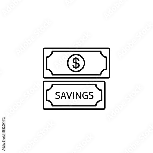 Savings and financial growth symbols representing money management concepts