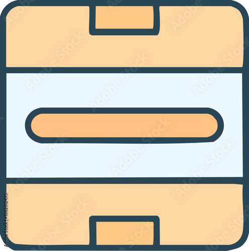 Simple Carton Box Icon