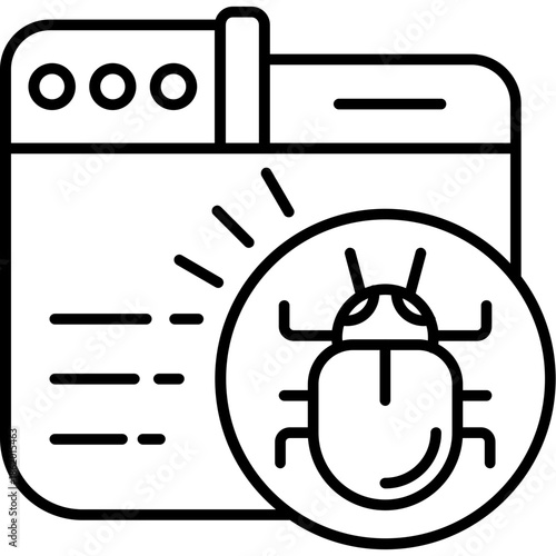 Malware Outline Icon