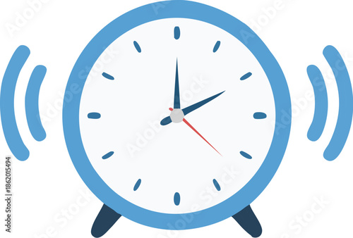 Waking Up Alarm Clock Rings