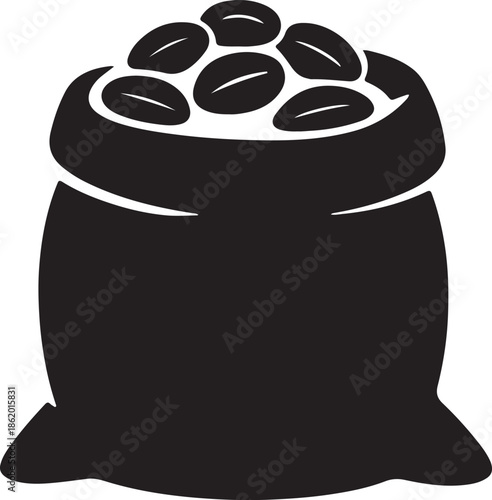 Black and white cartoon illustration of a businessman and a woman in a fashion party with a bag