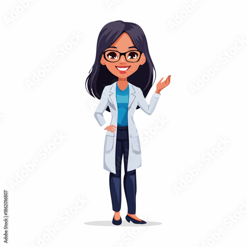 Doctor wearing white scrubs ready for hospital patient