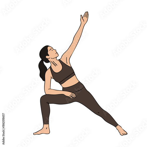young woman doing yoga