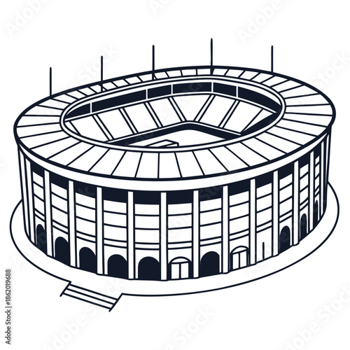 Historic roman amphitheater