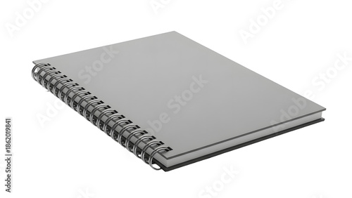 Wallpaper Mural A blank spiral bound notebook on a black background Torontodigital.ca