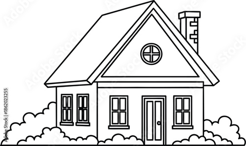 Venetian gondola with gondolier in black silhouette on transparent background