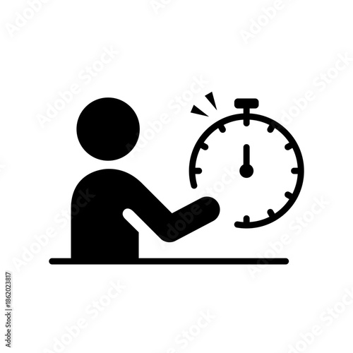 時間の管理をイメージしたアイコン