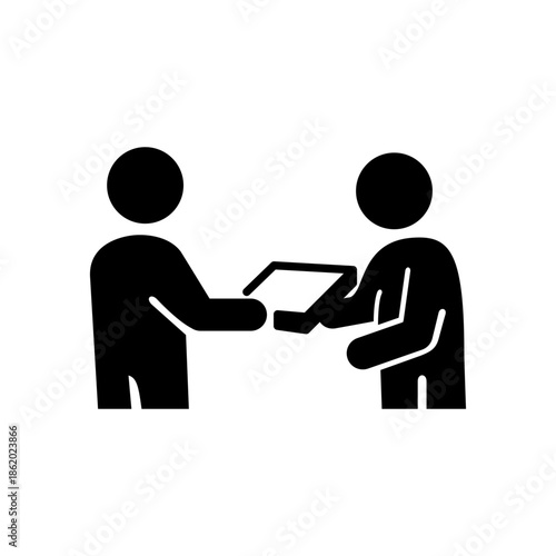 荷物の受け渡しを表したアイコン