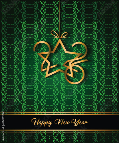 2026 Happy New Year background for your seasonal invitations, festive posters, greetings cards.