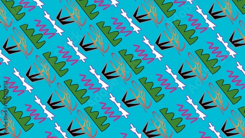 seamless background with leaves