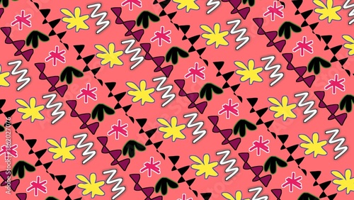 seamless background with hearts