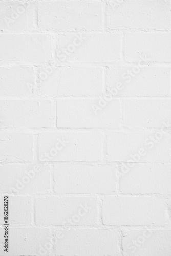 vertical brick wall background painted white