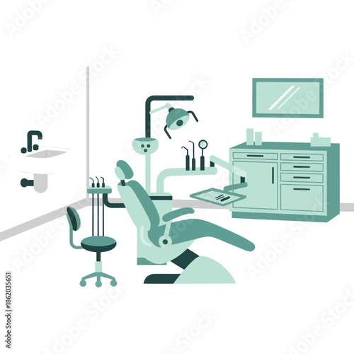 Dental Clinic Office with Modern Equipment.
