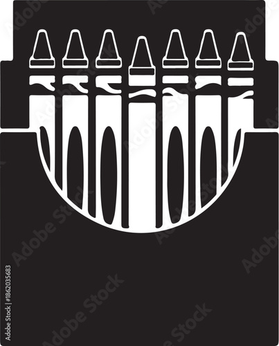 Black and white musical instrument isolated on white background