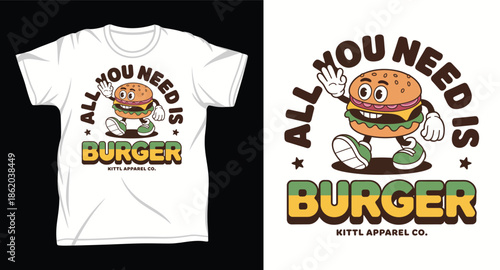 Burger Graphic vector art t-shirt design print
