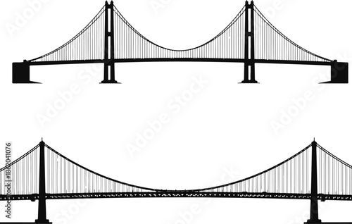 Spanning suspension bridge
