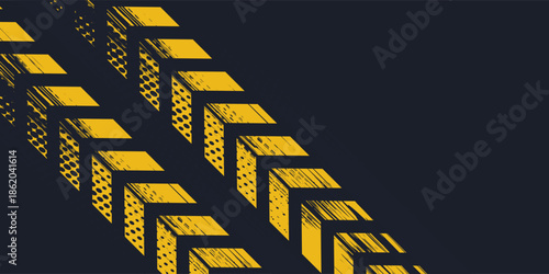 Tire trace track. Abstract wheels braking distances, tread silhouettes brushes. Isolated car or motorcycles vector trails.