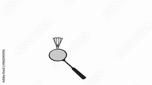 badminton   icon animation simple flat