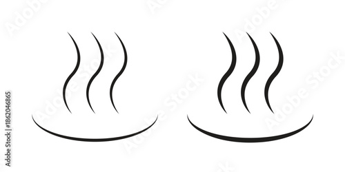 Onsen icons vector. Line and glyph design with editable stroke