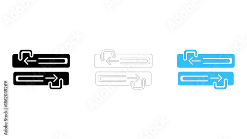 An icon demonstrating toolless drive rails for quick and easy hard drive installation