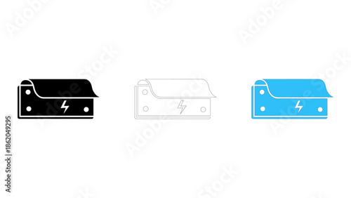 Backplate insulation film icon representing electrical insulation to prevent short circuits