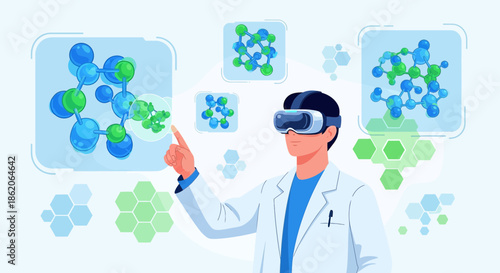Virtual reality in pharmaceutical research for drug development and molecular analysis