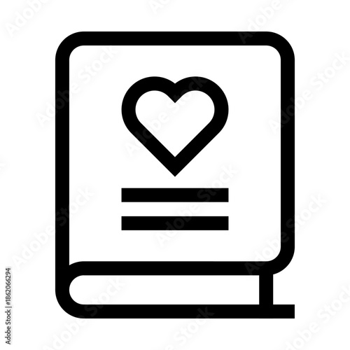 Book Heart Icon