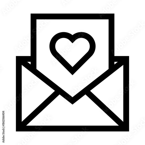 Letter Heart Icon