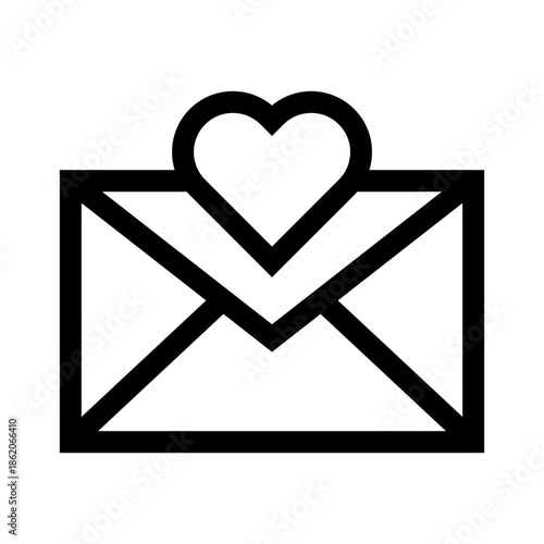 Envelope Heart Icon