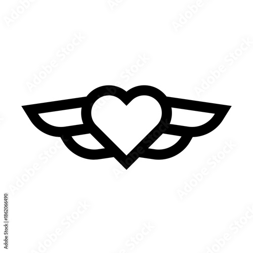 Winged Heart Icon