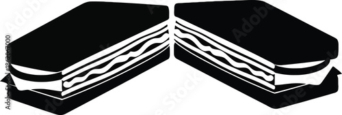 Opened book pages in minimalist design with high contrast black and white lighting for educational content white background