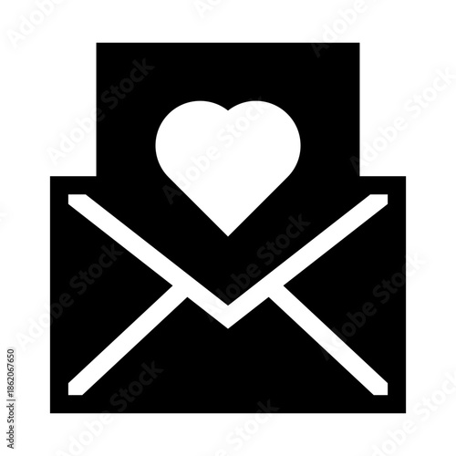 Letter Heart Icon