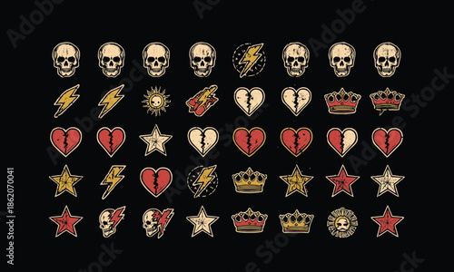 Easter and Halloween themed vector illustration on black background