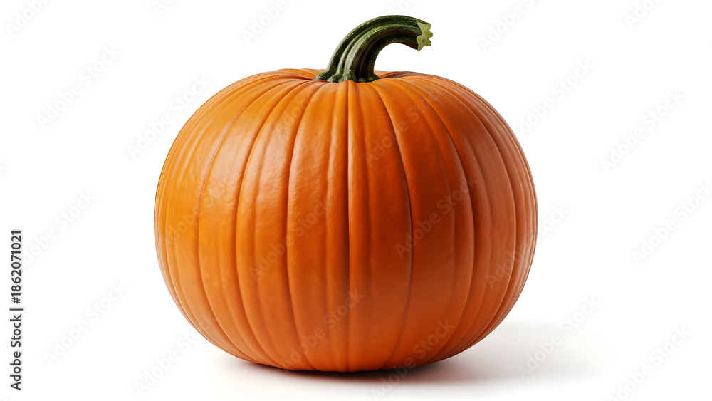 Obraz premium High-resolution pumpkin image, centered composition ideal for autumn, harvest, and food themes.