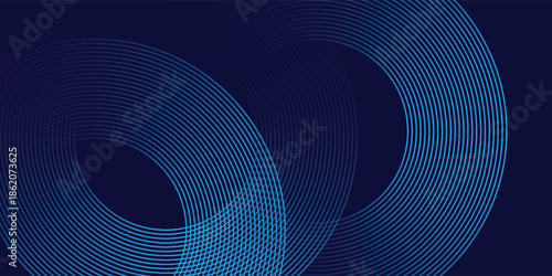 Abstract blue glowing geometric lines modern shiny blue circle lines pattern. vector illustration eps10