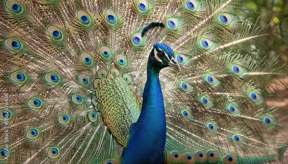Fototapeta premium Wildlife nature photo of peacock