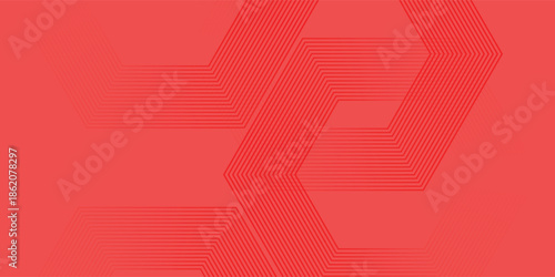 Abstract hexagon rendering of red abstract glass background simple Art vector illustratio eps10