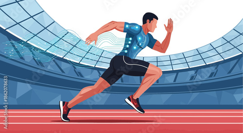 Athlete in motion: Enhanced performance through integrated technology and athletic prowess