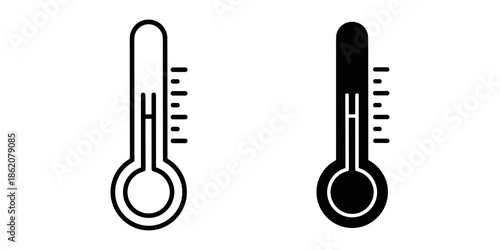 Thermometer Icon Designs for Vector Illustration