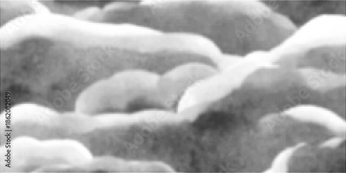 Black Comic Texture On White Background. Old Paper. Modern Dotted Futuristic Backdrop. Fade Noise Overlay. Half Tone Noise. Abstract Wall Pattern. Vector Illustration, Eps 10.