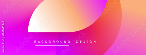 Vibrant gradient background design. Pink, orange hues blend smoothly. Minimalist aesthetic with text overlay. Modern, abstract composition.