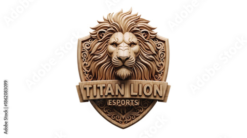 Titan Lion E sports logo isolated image on white background