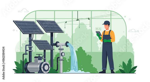 Eco-Friendly Agriculture: A Farmer Monitoring Solar-Powered Irrigation System via Tablet Device