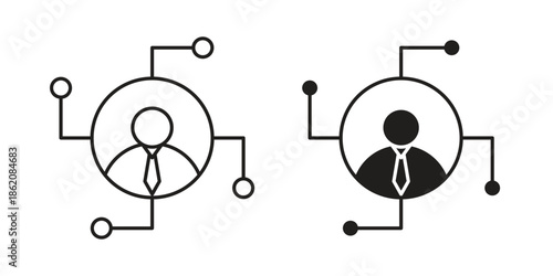 Affiliate marketing icons in trendy flat style. symbol for your web site design, app, UI Vector EPS 10.