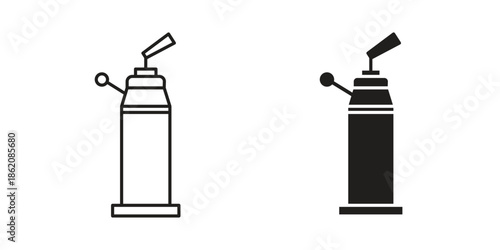 Blowtorch icons in trendy flat style. symbol for your web site design, app, UI Vector EPS 10.